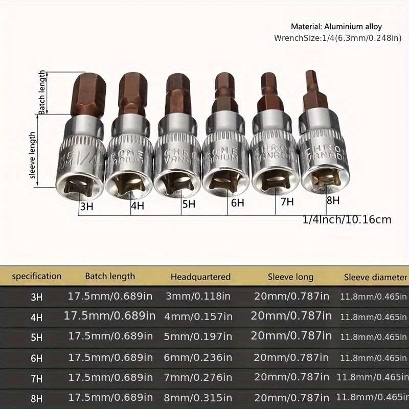Screwdriver Bit Tool Set Model 6Pc Pt