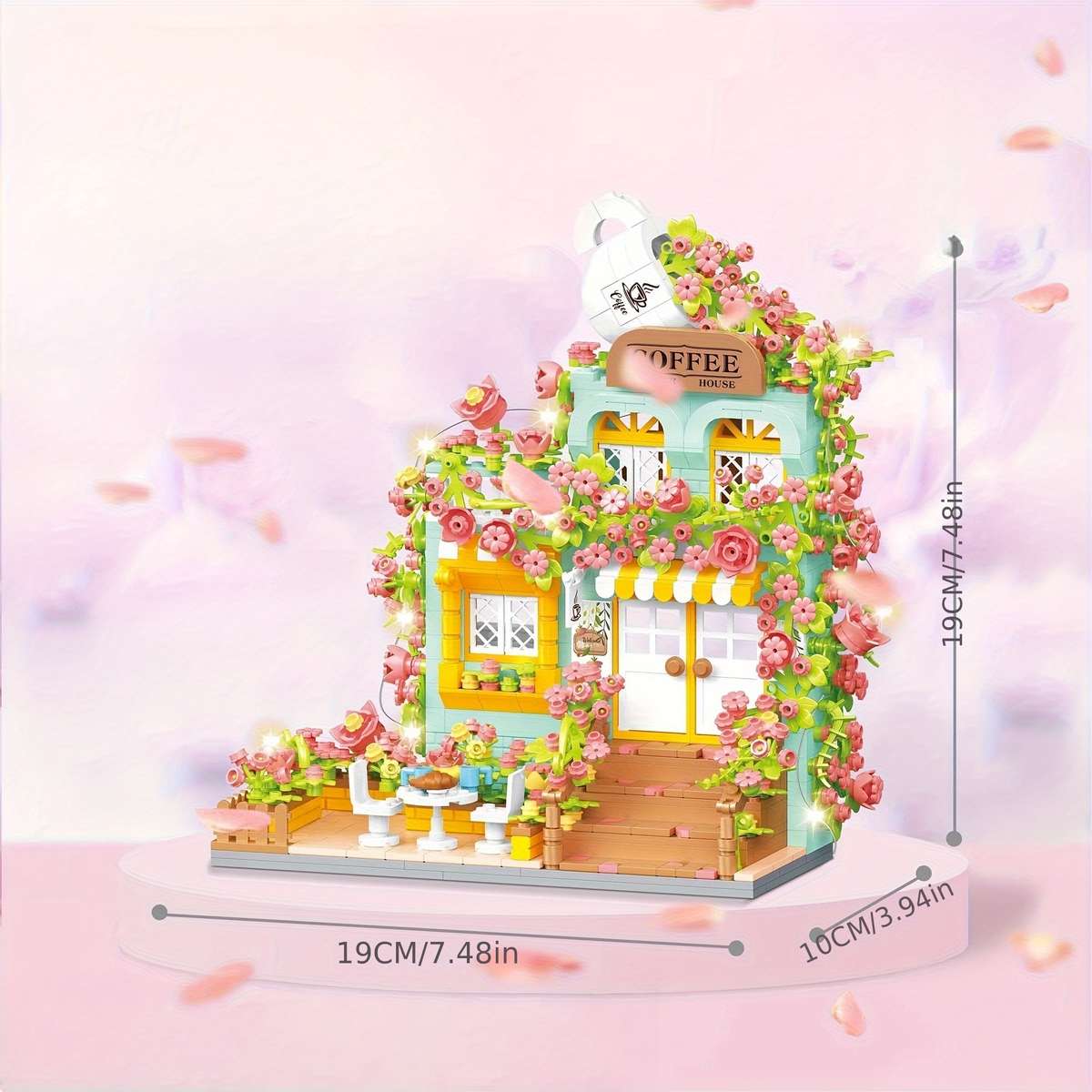 Building Toy Architectural Model Toy Set Model Romantic Florist