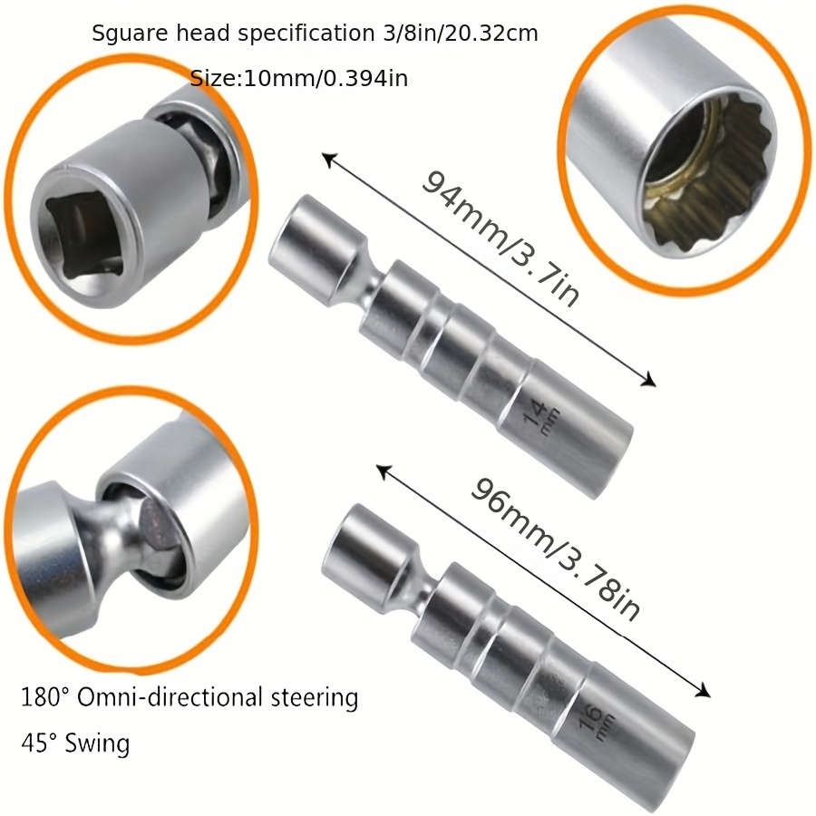 2PC Magnetic Rotary Spark Plug Sleeve