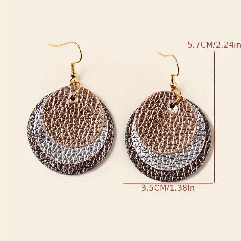 Women S Earrings Color 2 Leopard Print