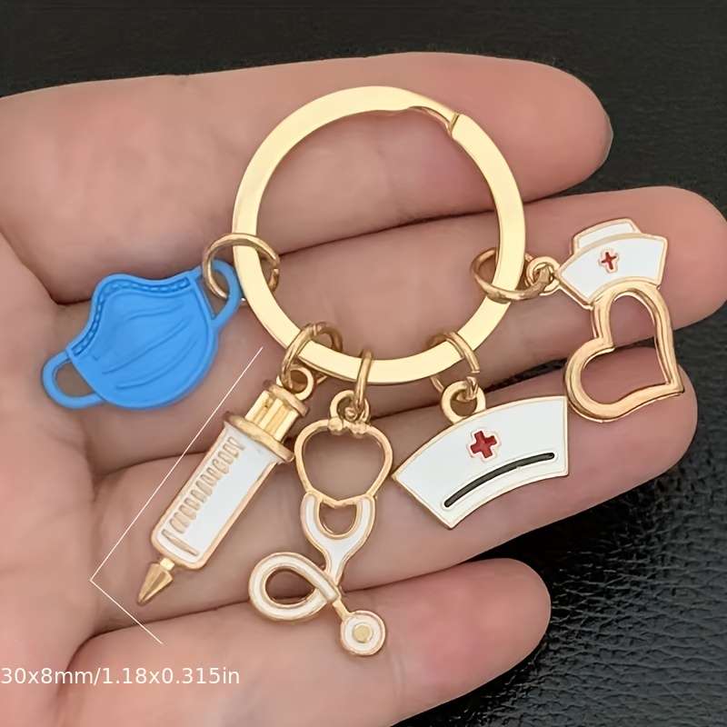 Keychain Ornament Color Yl25Pink*2Yl25Blue*2
