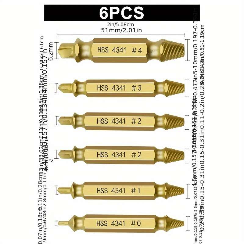 Screwdriver Bit Tool Set Quantity 6Pcs