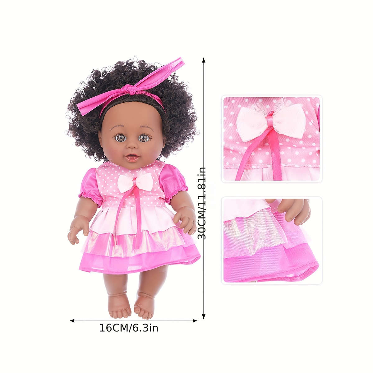 Plush Toyss Items Pink Black Doll