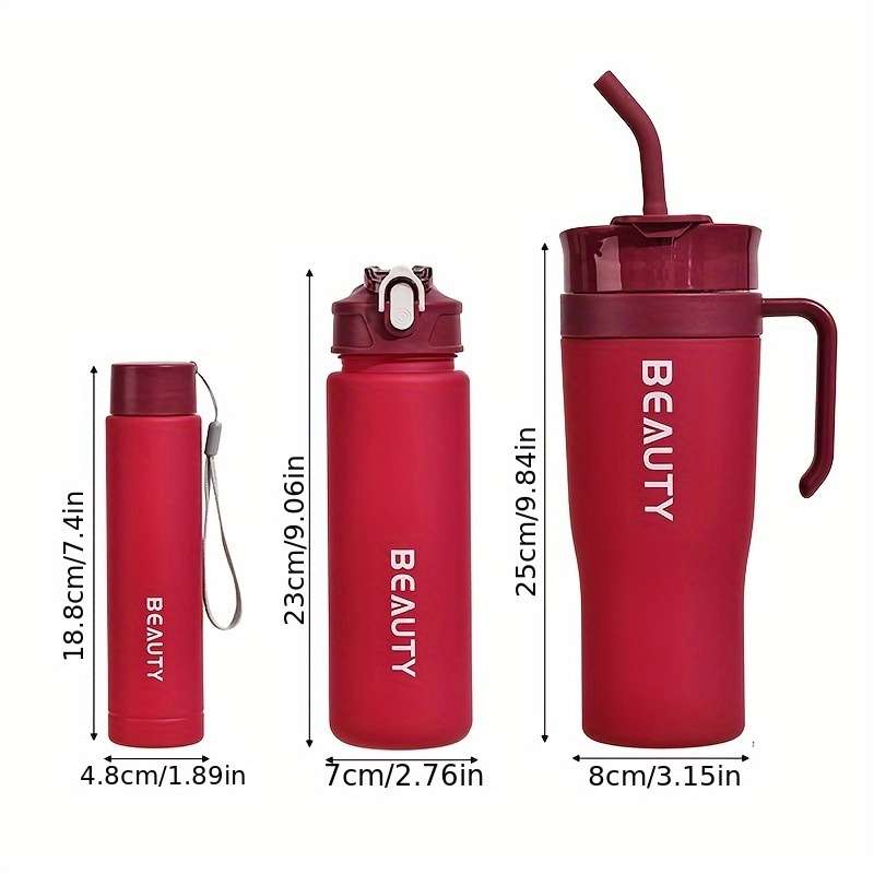 Water Cup Color Deep Red 600Ml