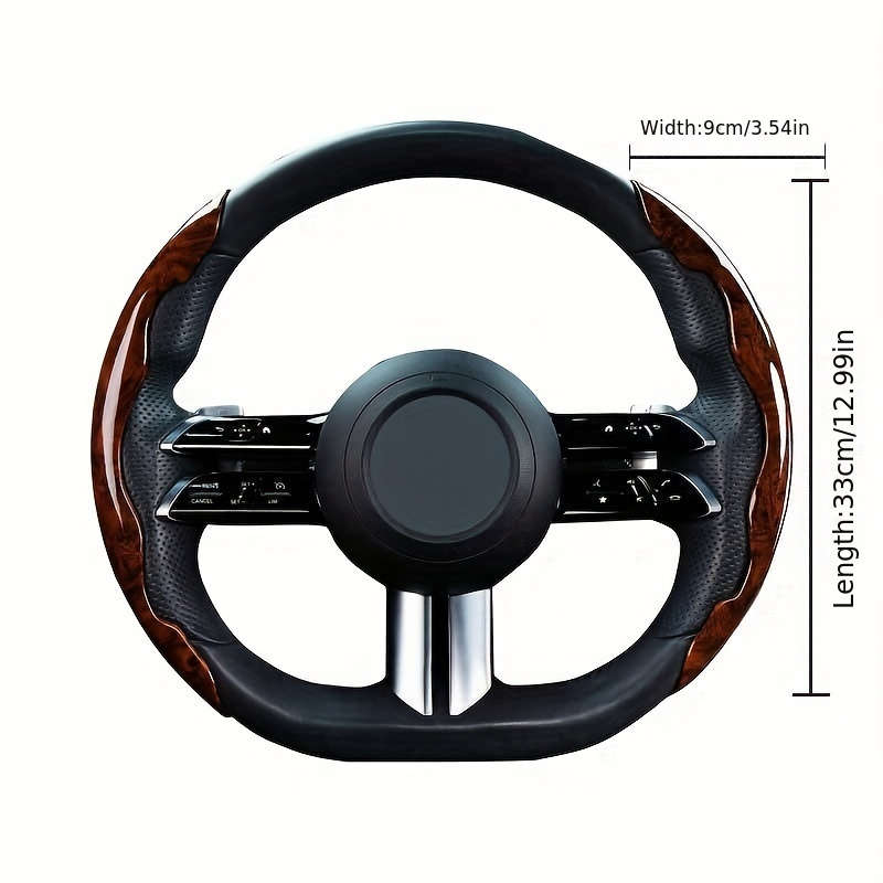 Car Steering Wheel Cover Maple Gray (1 Pair)