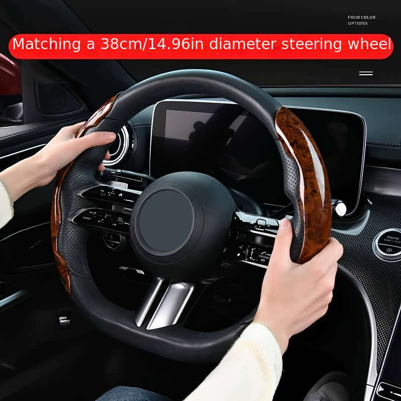 Car Steering Wheel Cover Maple Gray (1 Pair)