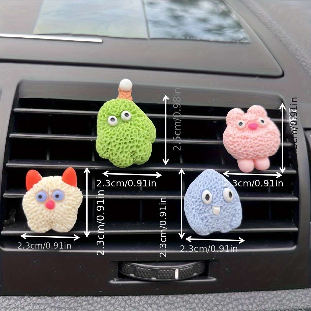 Car Interior Decor Style White 2Pcs