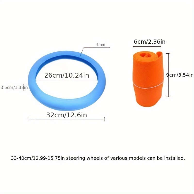 Car Steering Wheel Cover Black