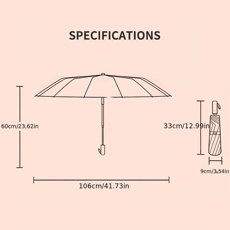 Umbrella Color 12K Dark Blue 33 Automatic Umbrella