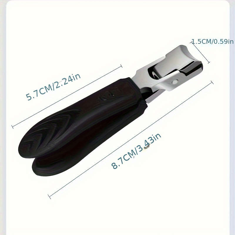 1pc Heavy-Duty Nail Clippers 12mm Opening Splash-Proof Thick Nail Trimmers Durable Die-Cast