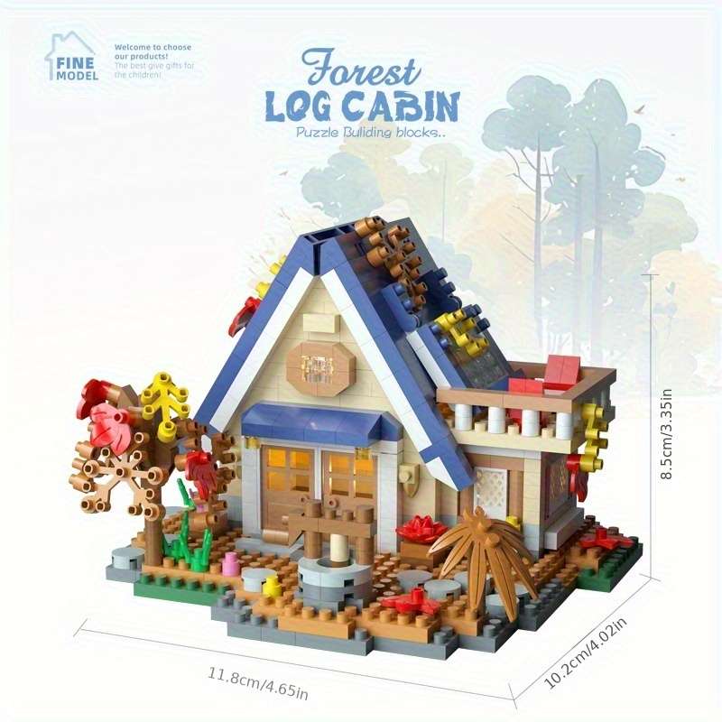 Building Toy Architectural Model Toy Set Items Countryside Cabin