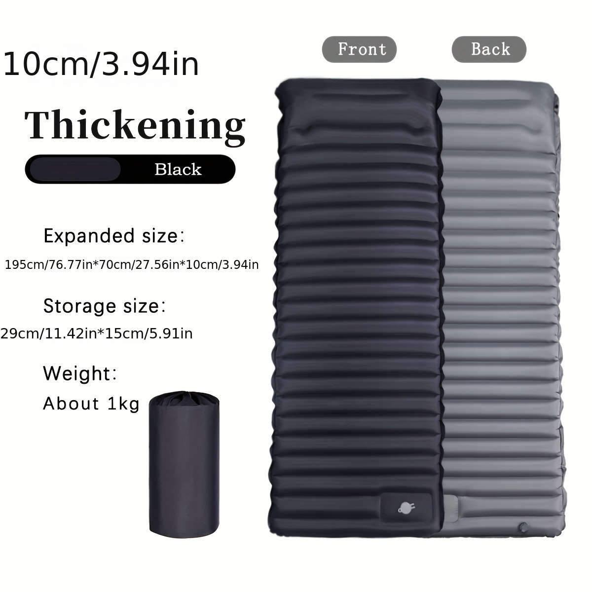 Inflatable Air Cushion Mattress Ultra Light Thick Self Inflatable Camping