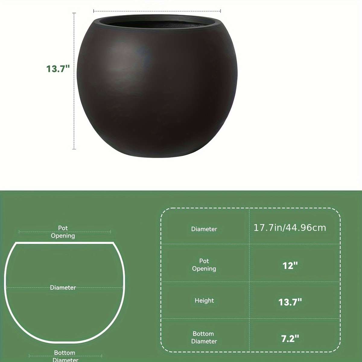 Heavy Duty Large Cm Tall Cm Diameter Aesthetic Design Modern Lifestyle