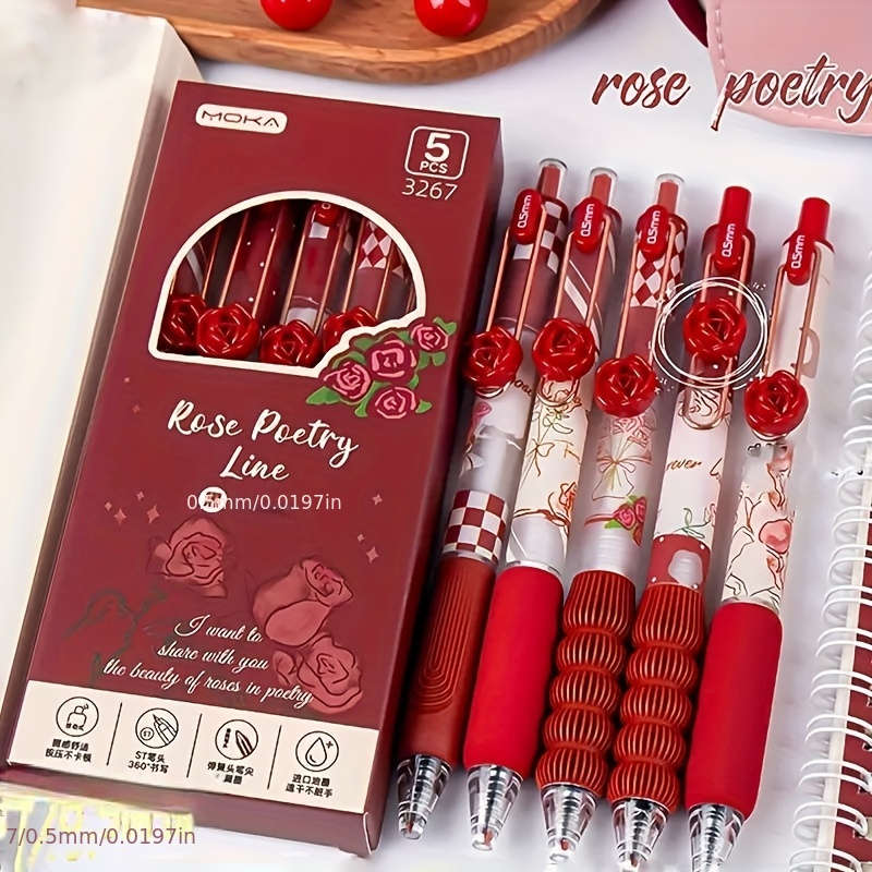 Pen Items Rose Quantity5pcs