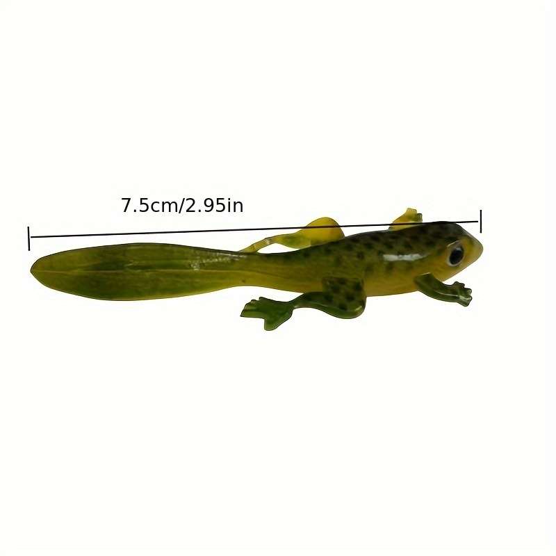 3pcs Bright Lizard-shaped Silicone Soft Baits Suitable for Freshwater and Saltwater Fishing
