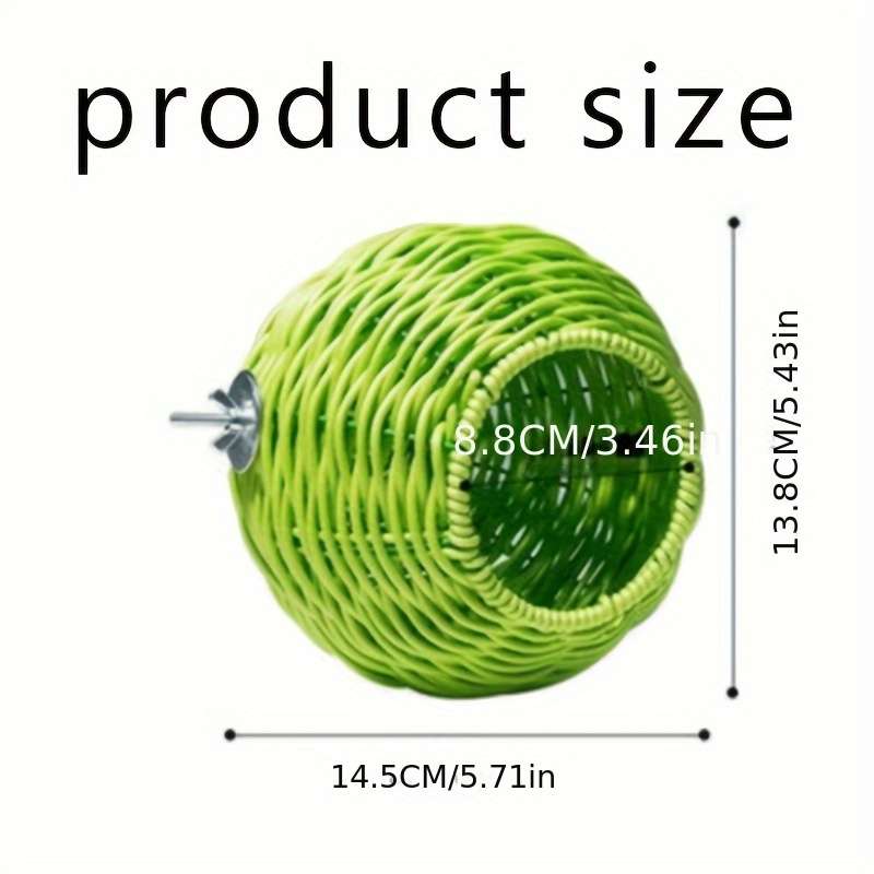 Professional Luxury Rust proof Eco friendly Durable Iron Woven Parrot Nest