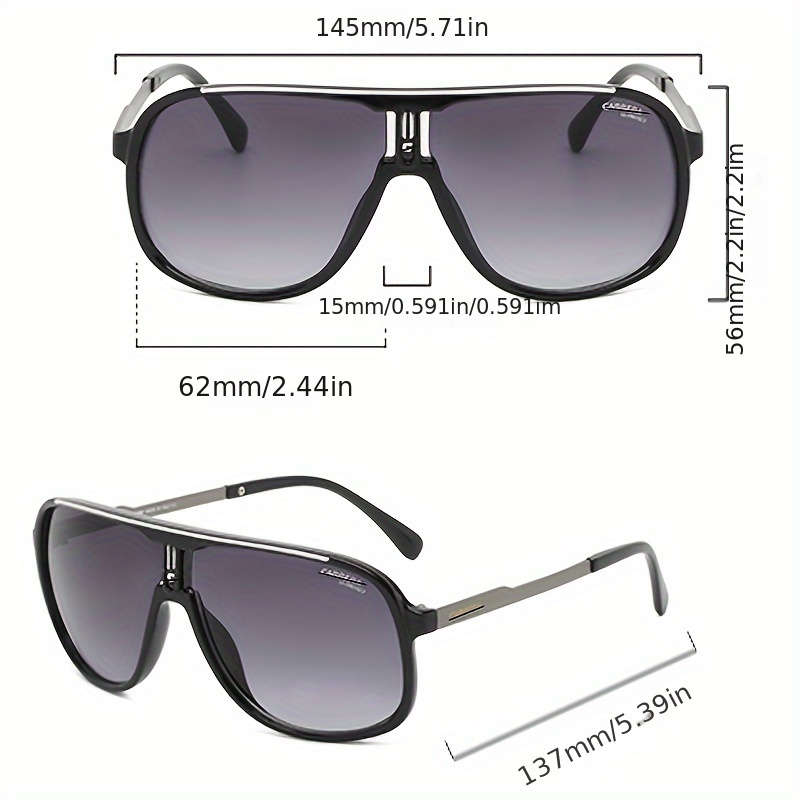 Carrera Retro Minimalist Square Fashion Glasses