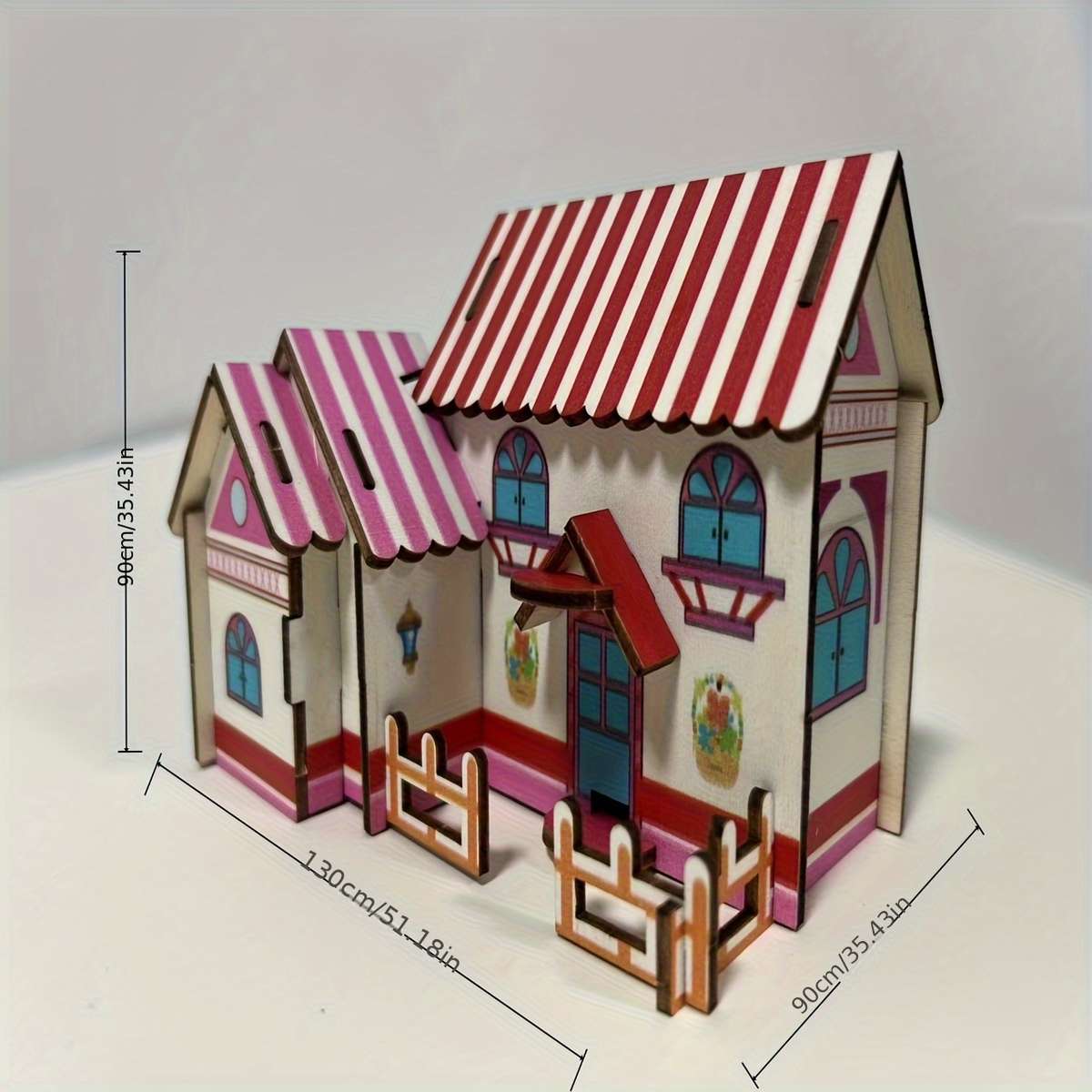 Building Toy Architectural Model Toy Set Style Forest Cabin Series Quantity 3Pcs