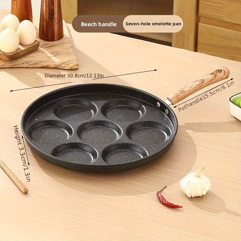 Frying Pan Color 7Compartment Frying Pan