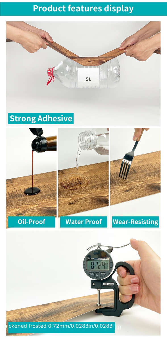 Self Adhesive Floor Stickers 15.01*40.01Cm*6Pcs