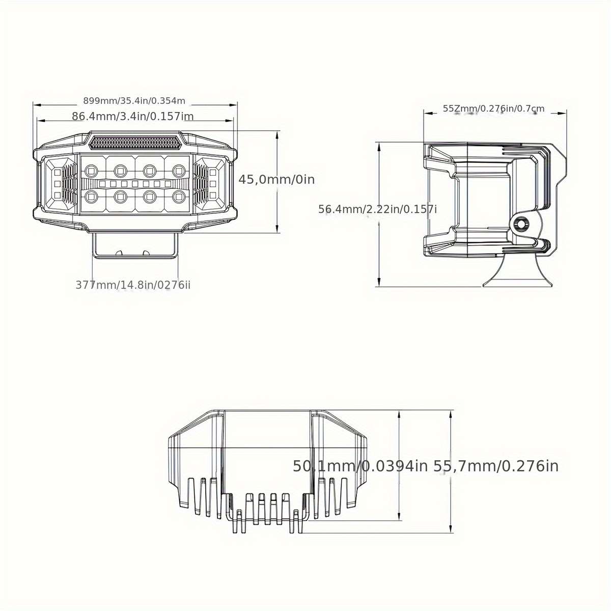 Car Lights Model 2Pcs With Amber Angel Eyes