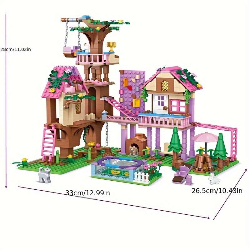 Building Toy Architectural Model Toy Set Model Treehouse Adventure  756Pcs