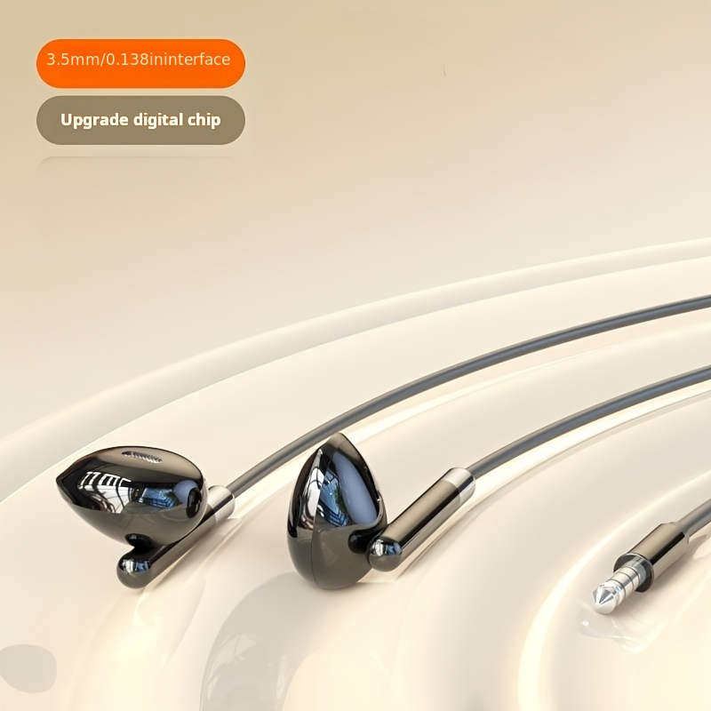Wired Headphones White Model 3.5Mm Round Jack