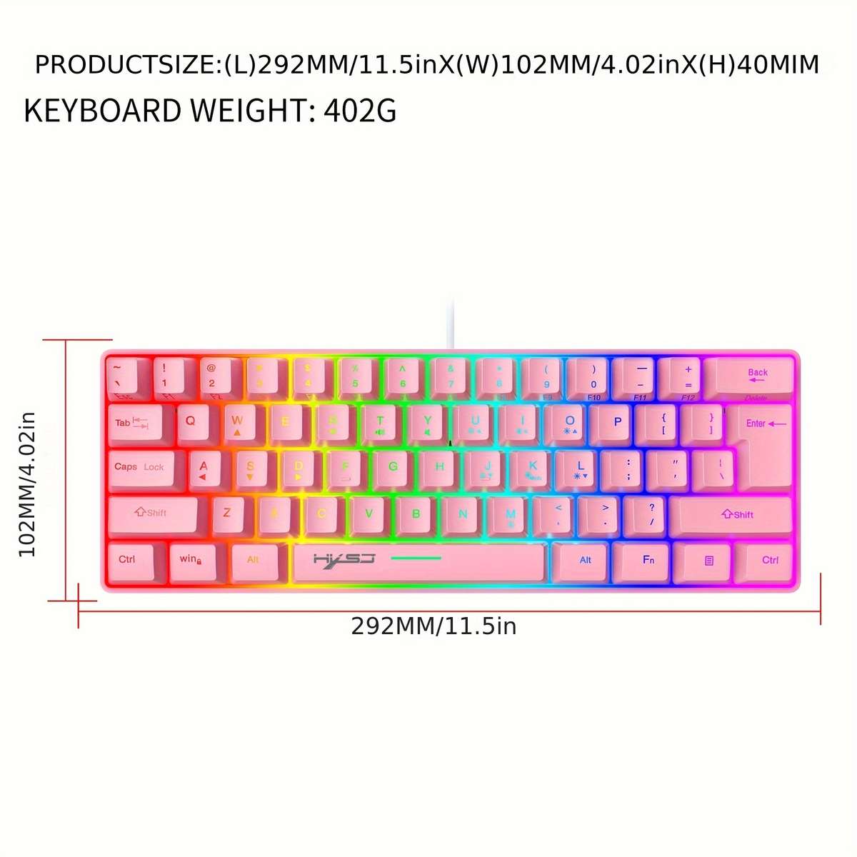 keyboard color Pink