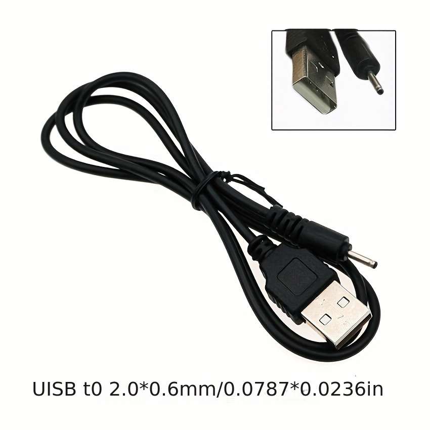 1 x Dc Power Plug Usb A To Dc 2.0mm x 0.6mm 5V Dc 2.0x0.6mm Barrel Jack Charging Power Supply