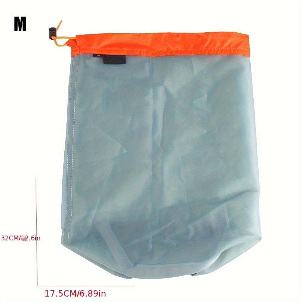 Laundry Outdoor Bag Ultralight Mesh Stuff Sack Camping Sports Drawstring