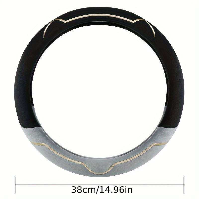 Car Steering Wheel Cover Black Pink