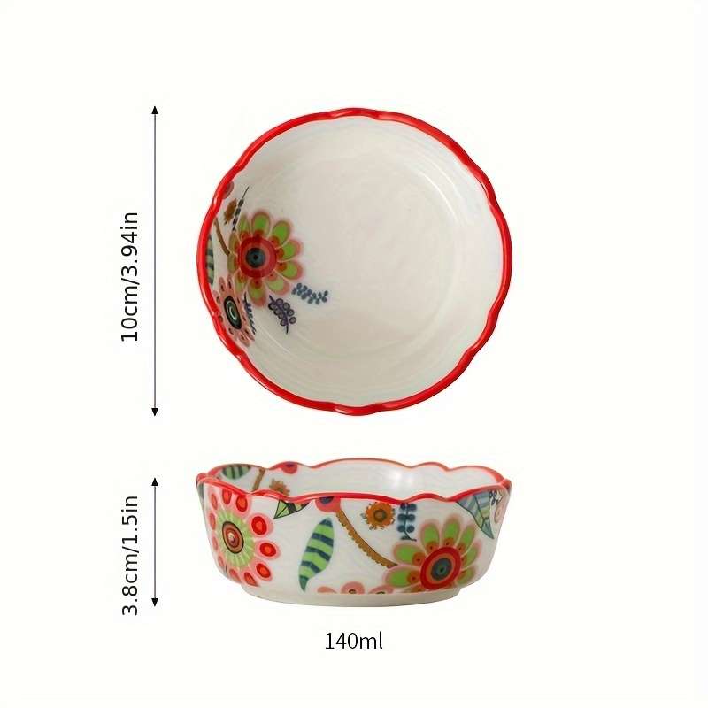Bowl Capacity Lace 6Inch Snack Fruit Plate 300Ml