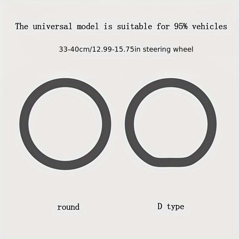 Car Steering Wheel Cover Black