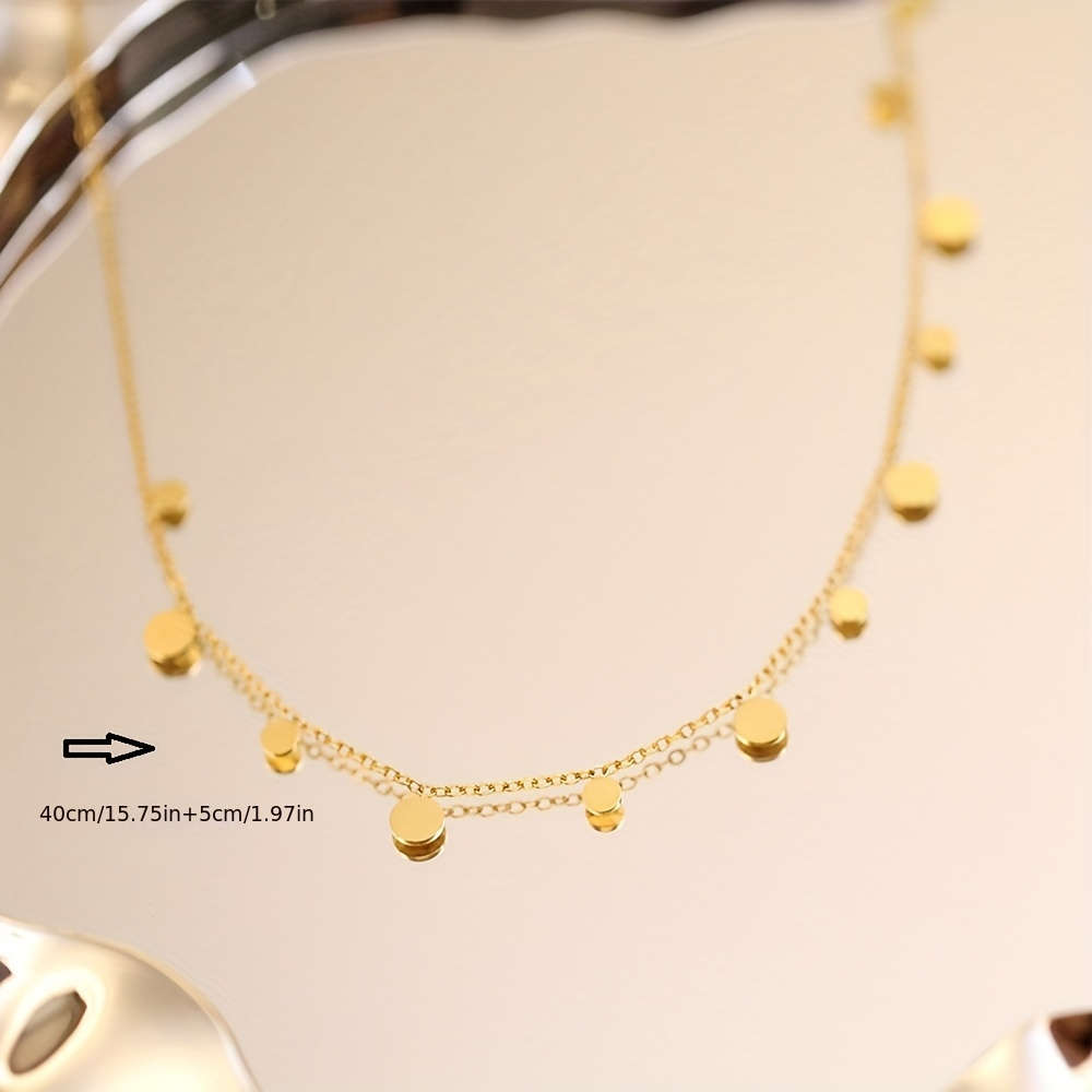 Womens Necklace Color Golden