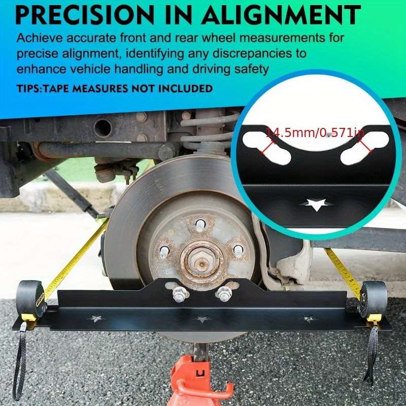2-Piece High-Quality Iron Wheel Alignment Tool Board