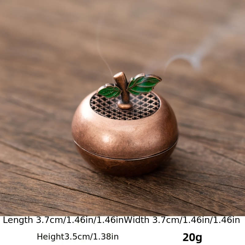 Incense Burner Color  Red Apple   Small Incense Burner  Bronze Color