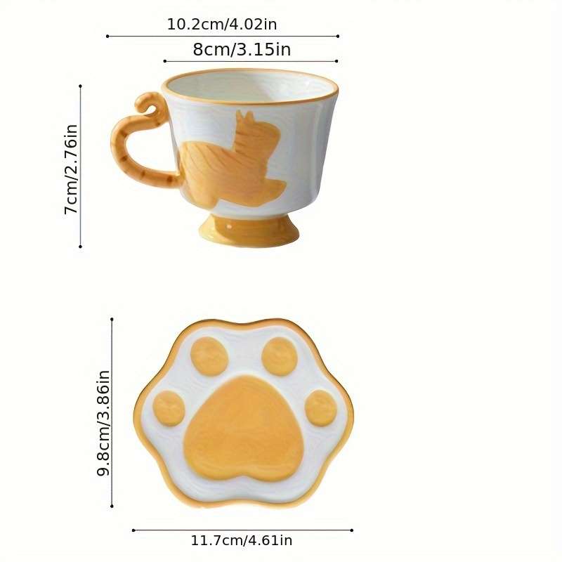 Water Cup Items Cat Cup And Dish