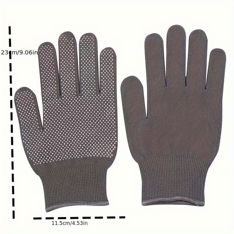 Work Gloves Color Gray Full Finger 2 Pairs