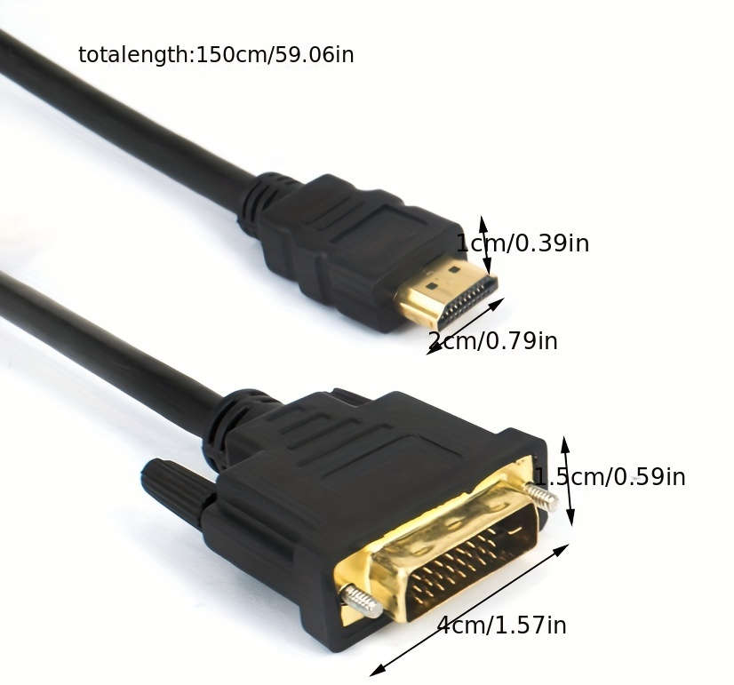 1-Pack Hd Dvi To Hdtv Cable