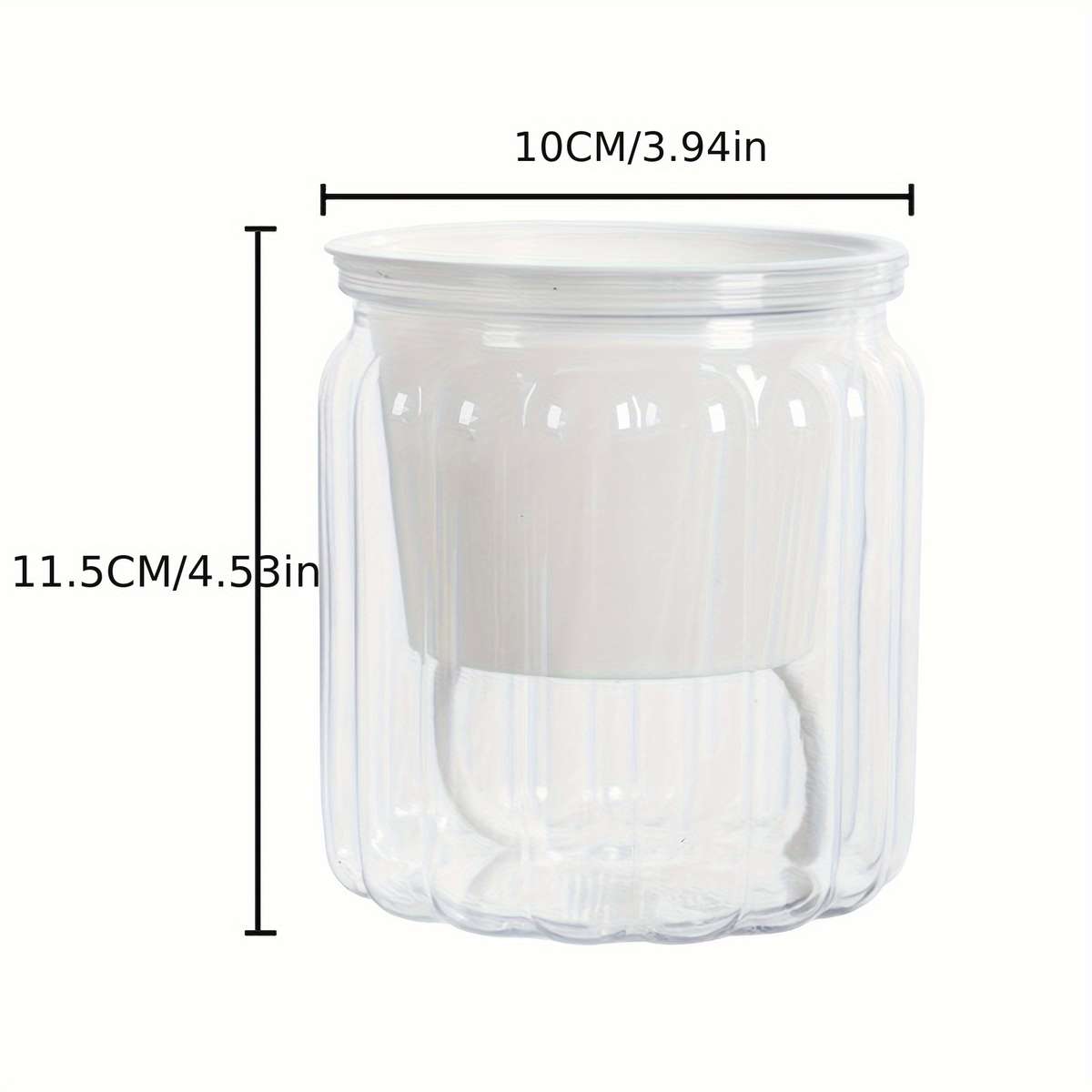 Flowerpot  1Pccolor Transparent Orange