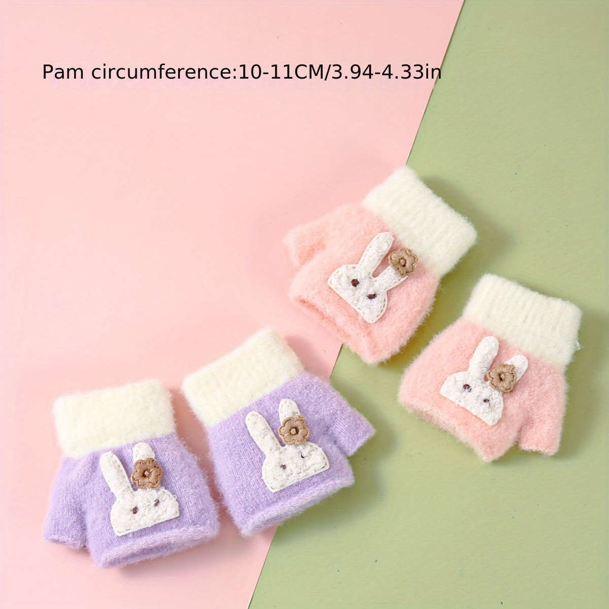 Winter Gloves Color Pink