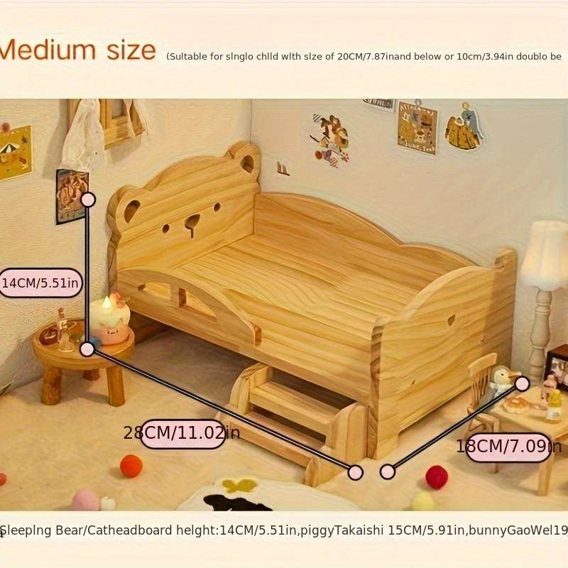 Pet supplies Style Bear bed  Add  bear quilt three    piece set