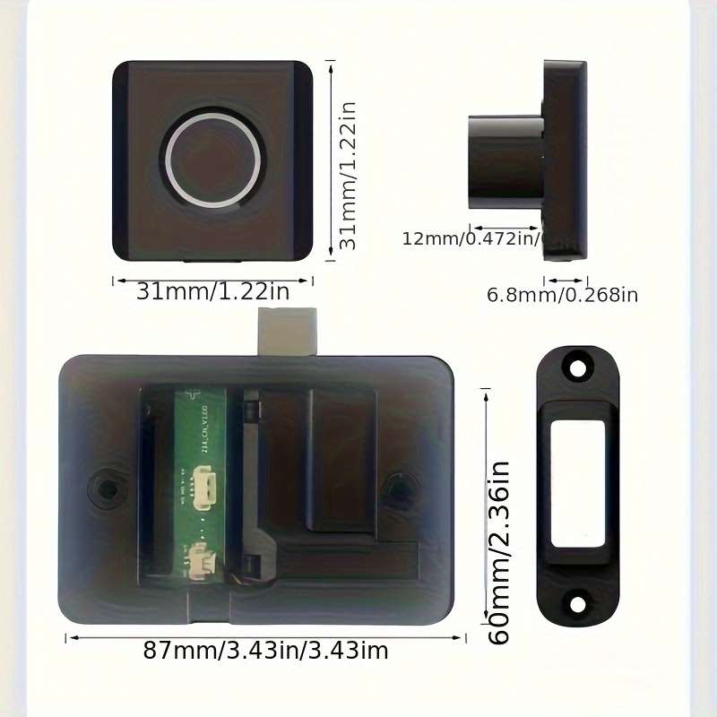 Lock Storage Can Record 10 Fingerprints   With Morse Code Emergency Unlock