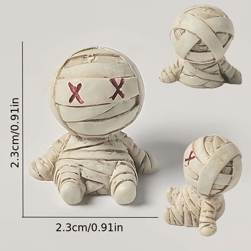 Car Interior Decor Items 2Pcs Mummy Ornaments
