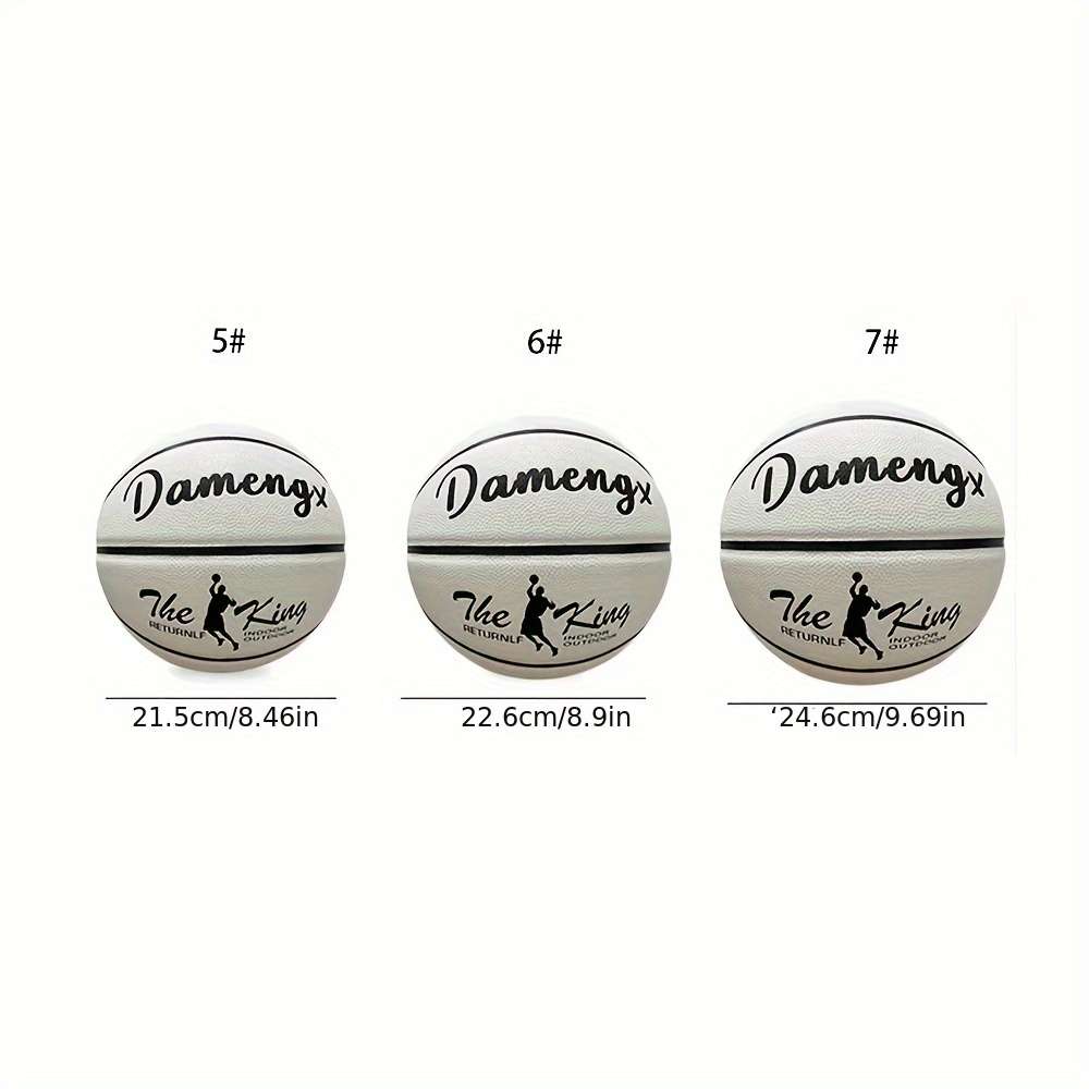 Basketball Color White Ball Blue Luminous Modelno 5