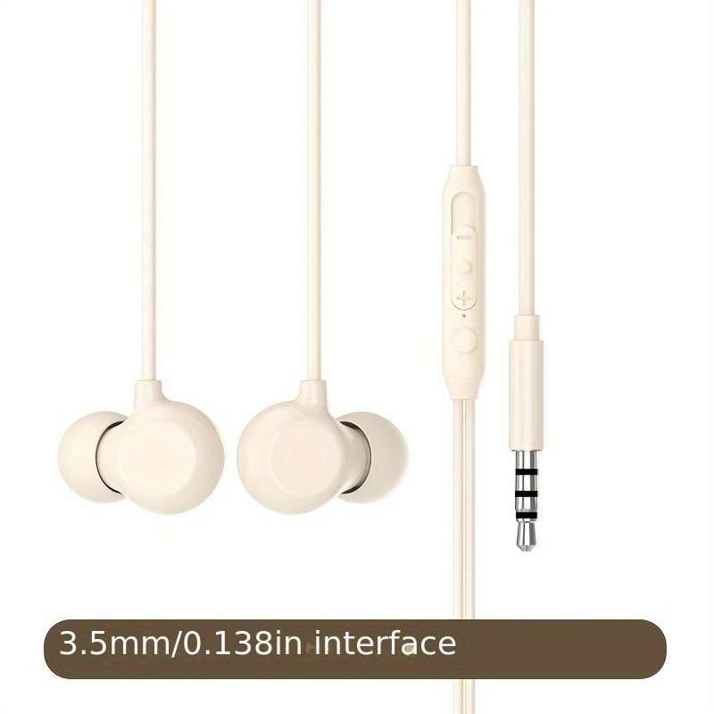 Wired Headphones Khaki Model 3.5Mm Round Jack