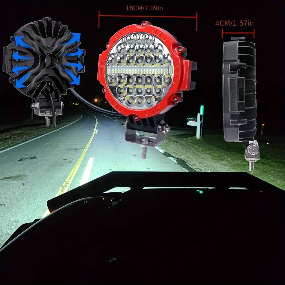 Car Lights Items 2Pcs Red Shell