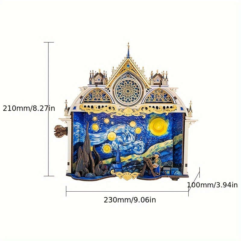 Building Toy Architectural Model Toy Set Items Starry Night