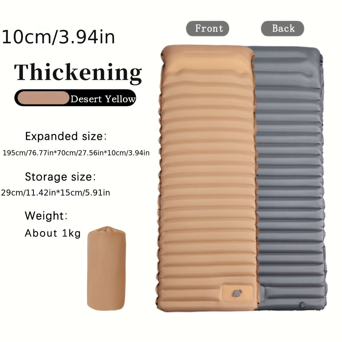 Inflatable Air Cushion Mattress Ultra Light Thick Self Inflatable Camping
