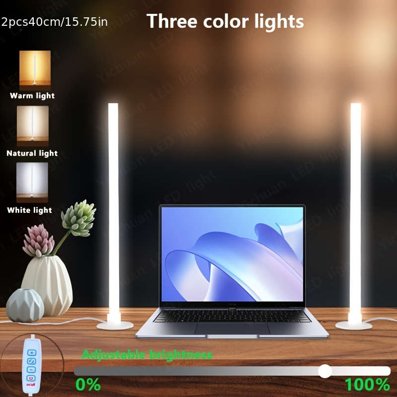 Desk Lamp Items Threecolor Light  2Pcs 40Cm